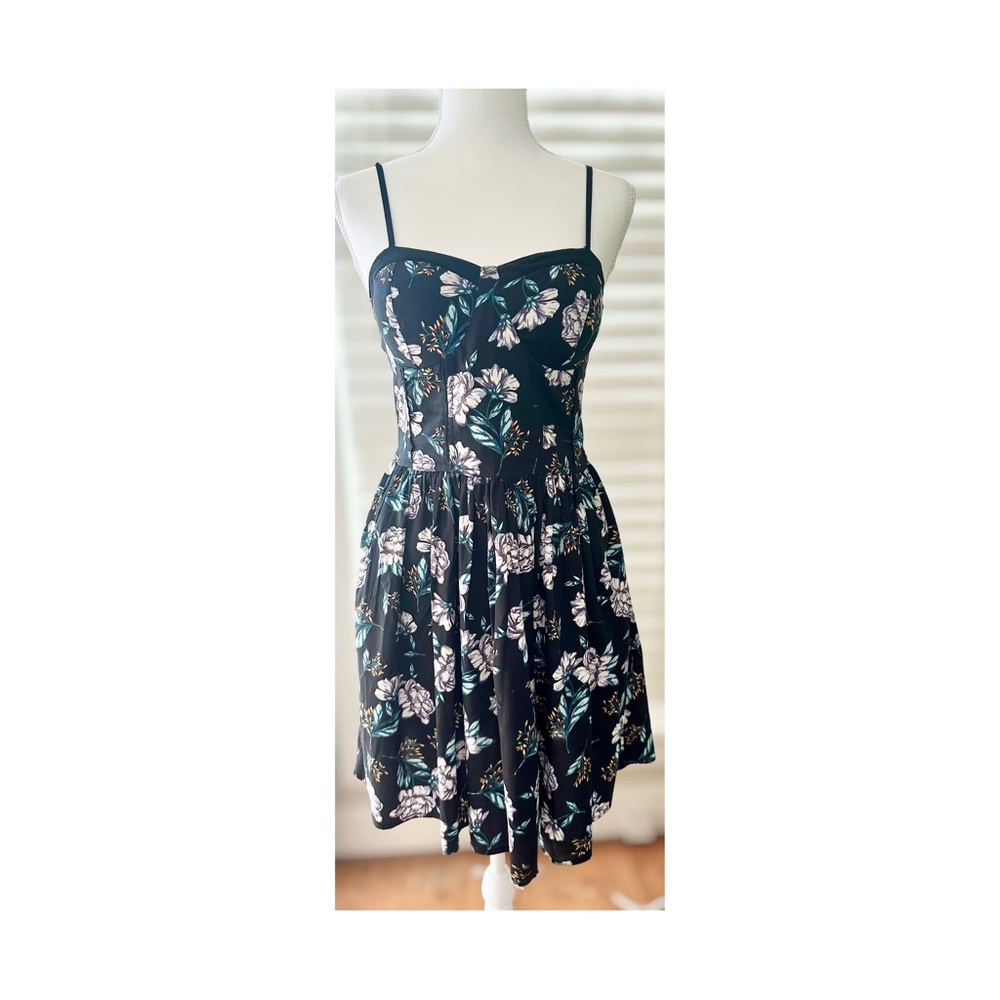 Chic Black and White Mini Dress